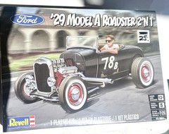 REVELL Ford 1929 Model A Roadster 1/25 Scale Model Kit ~ New. Ships Worldwide