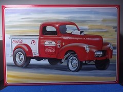 🌟 Red Rear Window 1940 Willys Coupe 1:25 Scale 1000s Model Car Parts 4 Sale