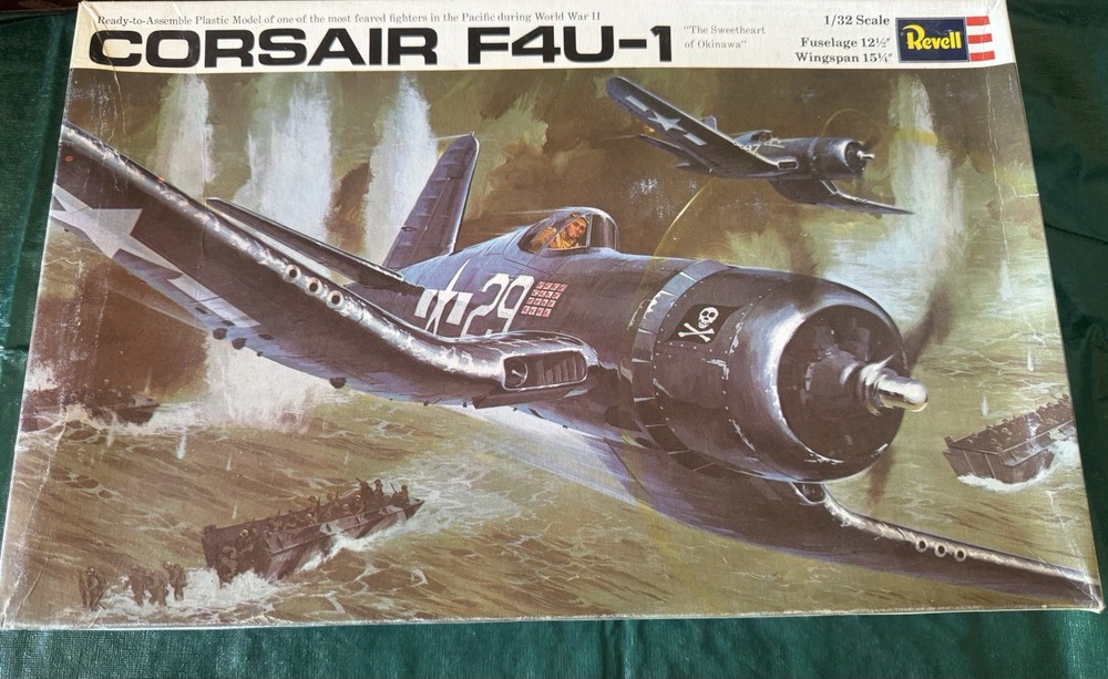 1:32 REVELL MILITARY AIRPLANE WWII CORSAIR F4U-1 H-278 SEALED CO