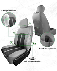 Leather Car Seat Covers for Dodge Ram 1500 2019-2026 Crew Cab, Custom Fit Big Ho