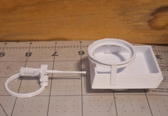 M20 Insert for M8 Greyhound American 6×6 Armored Car 3d Printed 1/32 Scale White