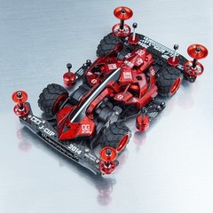 Silver JueDi ZhanChe Mini 4WD, Carbon & Alloy Upgraded, Ready to Run