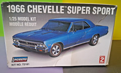 1966 Chevelle Super Sport Model Kit – Lindberg 1/25 – Open Box