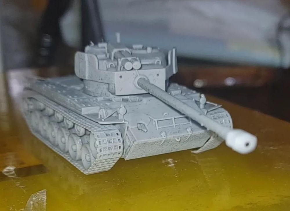 3d Printing 1/72 Military US T26E1 M26 Super Pershing Heavy Tank Model Kit