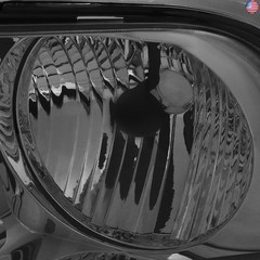 DNA MOTORING Smoke Lens Headlights Replacement Compatible with 05-09 Mustang,