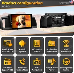 for Toyota Corolla 2004-2008 Radio Compatible with Wirelessly Carplay Android