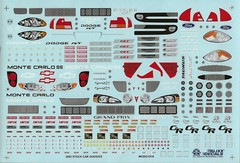 NASCAR DECAL 2003 FORD / CHEVY / PONTIAC / DODGE GOODIE DETAIL SHEET 1/24 SLIXX