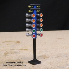 Make It RC 1/18 Scale Drag Racing Christmas Tree for Slot/RC Car Track, Diorama