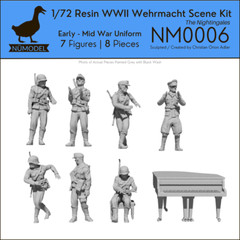 NUMODEL NM0006 | 1/72 Resin WWII Wehrmacht Scene Kit “The Nightingales” | 8pc