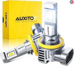 AUXITO H11/H9/H16/H8 LED Fog Light Bulbs, 6500K Cool White, 30000LM Brighter,