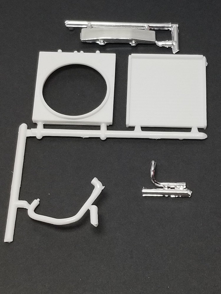 Kenworth W-925 RADIATOR , SHROUD , TANK , HOSES from AMT 1:25 Model Kit