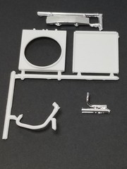 Kenworth W-925 RADIATOR , SHROUD , TANK , HOSES from AMT 1:25 Model Kit