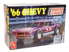 AMT1183 – 1/25 Scale Model Kit 1966 Chevy Impala Modified Stocker New Sealed Box