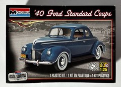 Monogram 85-4371 1/25 Scale 1940 Ford Standard Coupe, Pro-Built Engine from 2015