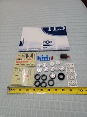 Testors Model mat poster Fujimi Ferrari Testarossa Parts Lot Vintage Tires Rims