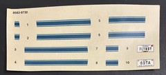 69 Firebird T/A DECAL SHEET 1-#110 1651 AMT Kit 8583 Model Car Parts