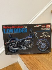 vintage Imai Harley Davidson FXS Low Rider 1/12th model kit 1982 open box