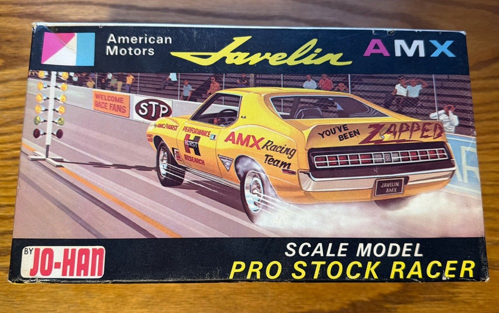 RARE JO-HAN AMERICAN MOTORS AMX JAVELIN PRO STOCK RACER 1/25 SCALE MODEL USA