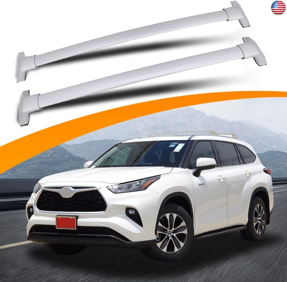 Snailfly Silver Cross Bars Roof Racks Fit for 2020-2026 Toyota Highlander XLE
