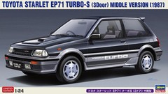 Hasegawa 1/24 Toyota Starlet EP71 Turbo S3 Door Mid-Model Plastic Model 20559