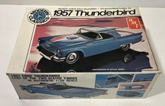 1/25 AMT Lot Of 4 Vintage Car Model Kits (2) 49 Mercury, 39 Ford, 57 T-Bird