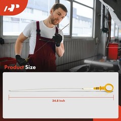 A-Premium V6 4.3L Engine Oil Dipstick (34.8 Inch) Compatible with Chevrolet Silv