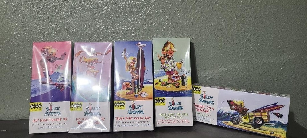 Hawk Classics Silly Surfers Lot of 5 Model Kit Set Retro 2006 NIB New Sealed