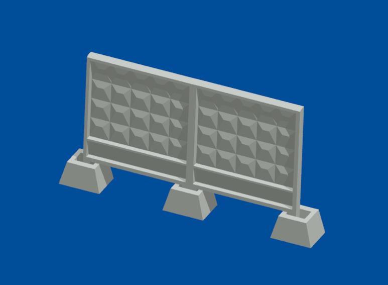 CONCRETE FENCE, TYPE 1 (8 PCS) 1/72 METALLIC DETAILS R7201