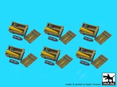 Black Dog 1/72 Soviet Russian 122mm Ammo Boxes Shells & Cartridges (6 ea) T72125