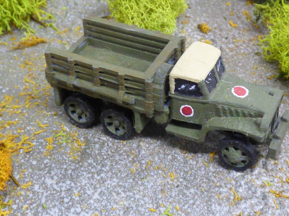 1/87 Unbranded / Roco Minitank Compatible WWII Japanese 3/4T Truck Lot#9460B©