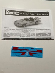 Model Car Parts – Monogram 1979 Pontiac Firebird instructions & decals 1/25