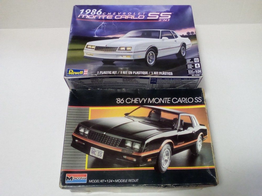 Lot of 2 Chevy Monte Carlo SS model kits (please read)