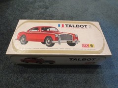 VINTAGE IDEAL TALBOT-FRANCE MODEL KIT EMPTY BOX DATED 1963 – USA – SUPER RARE
