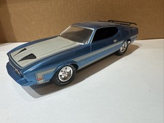 1971 Ford Mustang Boss 351 1/25 Scale Built Model. Free Shipping