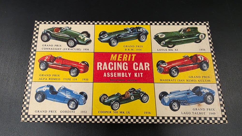 MERIT 1952 GORDINI GRAND PRIX RACING CAR ORIGINAL 1/24 COMPLETE M4