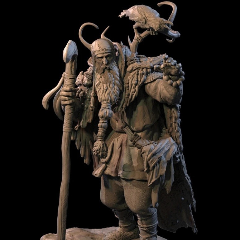 1/24 Resin Figure Model Kit Big Man Unassembled, Unpainted Model Kit.