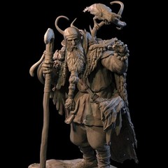 1/24 Resin Figure Model Kit Big Man Unassembled, Unpainted Model Kit.