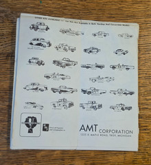 AMT Model Car Ford Model “T” Trophy Series Original Instruction Manual