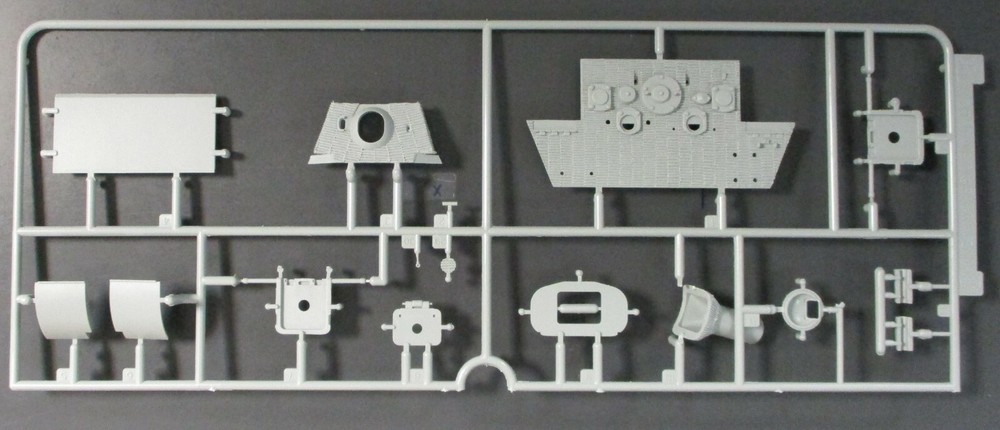 Dragon 1/35th Scale Kingtiger Porsche Turret – Parts Tree K from Kit No. 6848