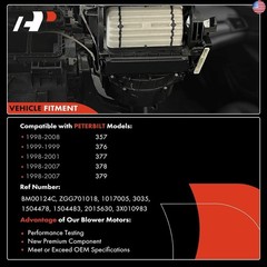 A-Premium HVAC Heater Blower Motor Assembly Compatible with Peterbilt Vehicles