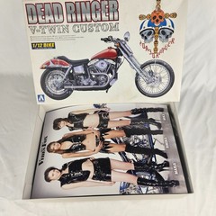 Rare Aoshima Dead Ringer V-Twin Custom Motorcycle 1/12 Scale Plastic Model Kit
