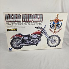 Rare Aoshima Dead Ringer V-Twin Custom Motorcycle 1/12 Scale Plastic Model Kit