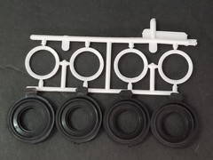 1955 Chevrolet Bel Air WHITEWALL TIRES WHEELS for Revell Monogram 1:25 Model Kit