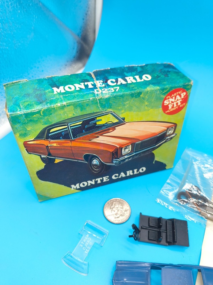 Lindberg SUPER SPORTS 1972 MONTE CARLO Snap Fit Plastic Model Kit Complete RARE
