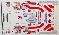 NASCAR DECAL # 3 GOODWRENCH ATLANTA 1996 MONTE CARLO EARNHARDT 1/24 POWERSLIDE
