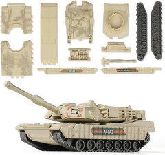Detailed 1/72 Scale Military M1A2 Tank Model Kit – 9 Pieces for Easy Assembly