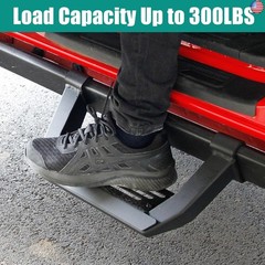 2 Pcs Side Steps Compatible with Ford Bronco 2/4 Door with Rock Rail 2025 2024