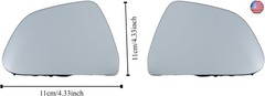 Fits for Exterior Mirrors Glass Side Rear View Mirror White Lens Door Mirror