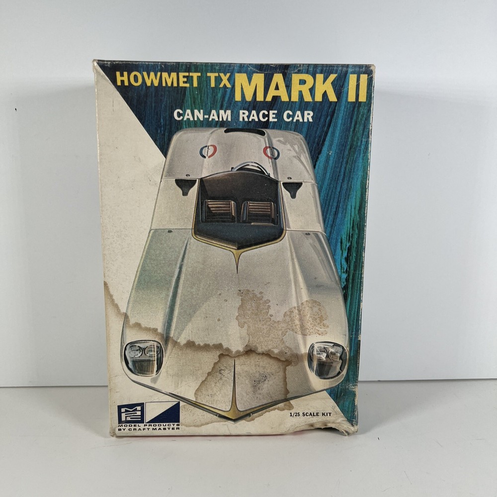 RARE MPC HOWMET TX MARK II CAN AM RACE CAR UNBUILT OPEN BOX AS IS “READ”