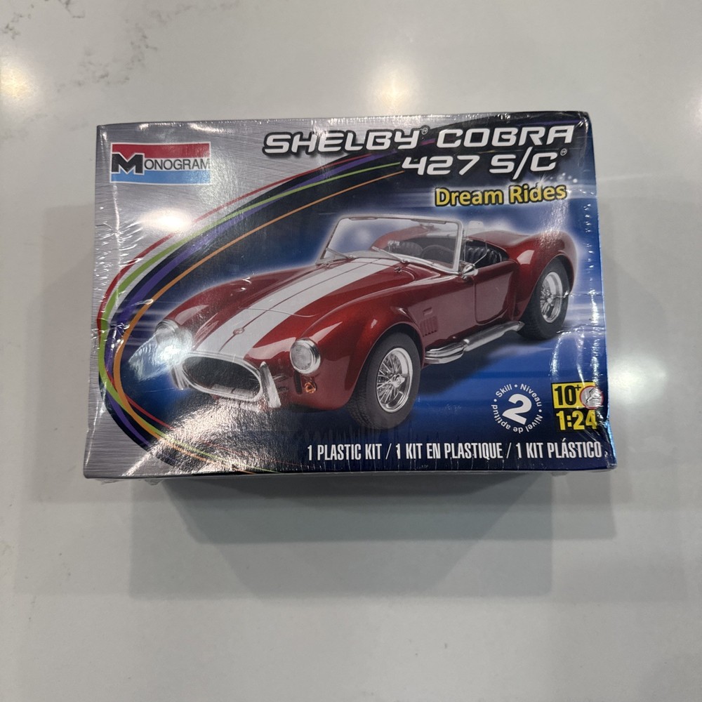 Shelby Cobra 427 S/C Model Kit By Monogram Dream Rides 1:24 Sealed NEW